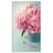 Designart - Pink Peony Flowers in Vase - Large Floral Wall Art Canvas